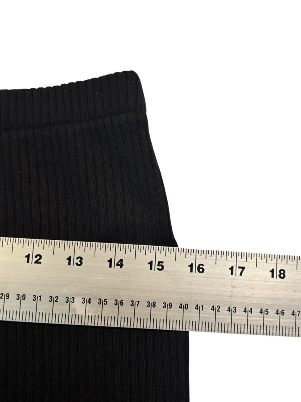 Time and Tru Women's Black Long Rippled Skirt - Picture 7 of 7